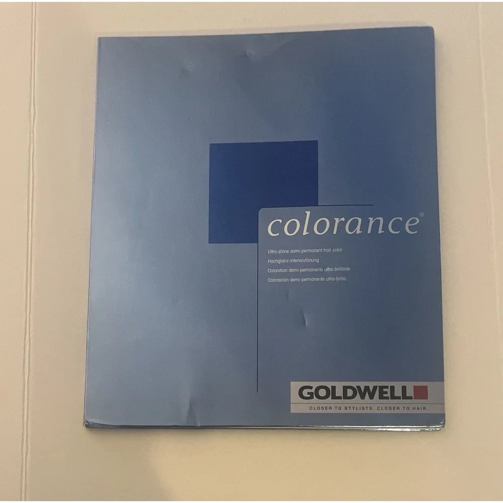 Goldwell Colorance Hair Color Swatch Book Shade Chart Professional Salon Blue